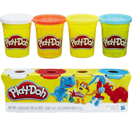 Pâte à modeler Play-Doh - paquet de 4 pots - Hasbro - La Boîte à Surprises de Nicolas à St-Sauveur