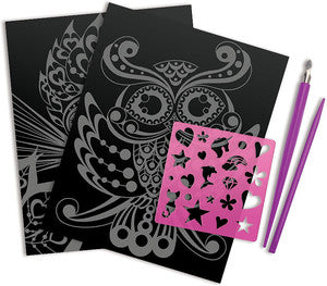 Ensemble Scratch Art à gratter Nebulous Stars - La Boîte à Surprises de Nicolas à St-Sauveur