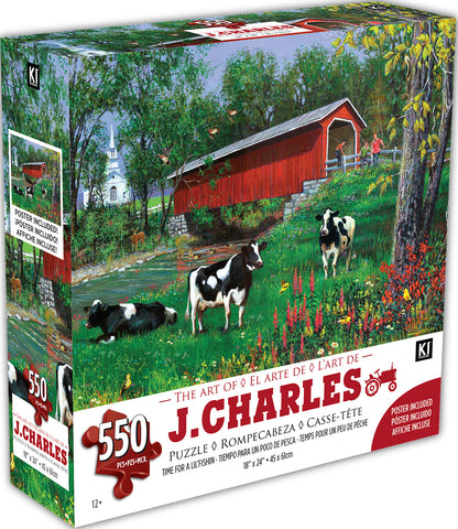 Casse tête 550 morceaux J Charles modeles divers ferme