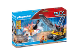 Playmobil Dragline avec mur de construction 93 pc 70442