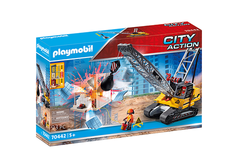 Playmobil Dragline avec mur de construction 93 pc 70442