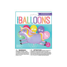 Kit ballons latex et metal licorne 75102