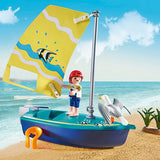 Playmobil Family Fun Enfant avec voilier 70438